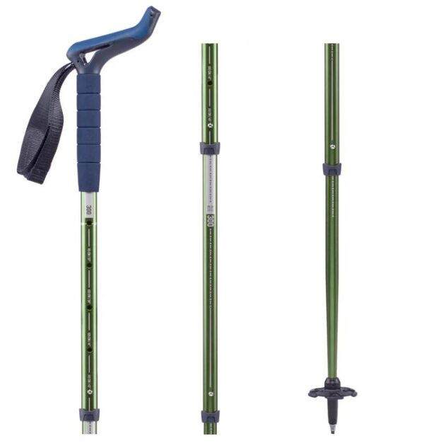 FORCLAZ 1 Hiking Pole - MT100 Ergonomic Green - Image 2