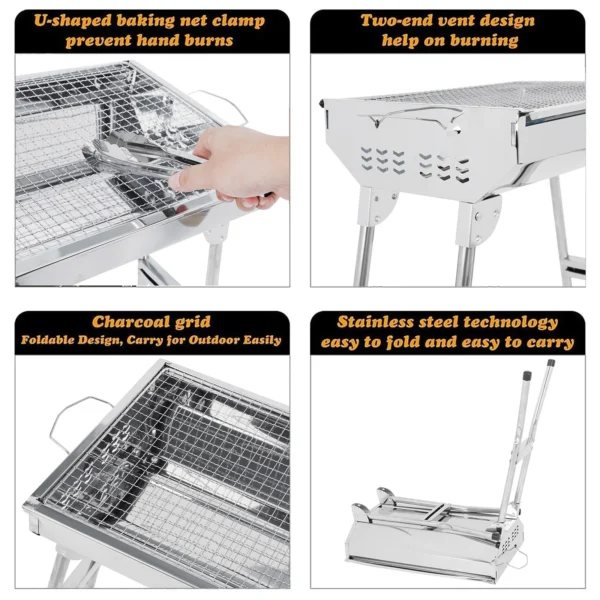 Portable BBQ Stainless Steel - Image 5