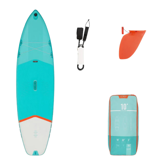 Ultra-stable and easy to transport, this inflatable SUP board is perfect for beginners and casual riders seeking adventure on the water.