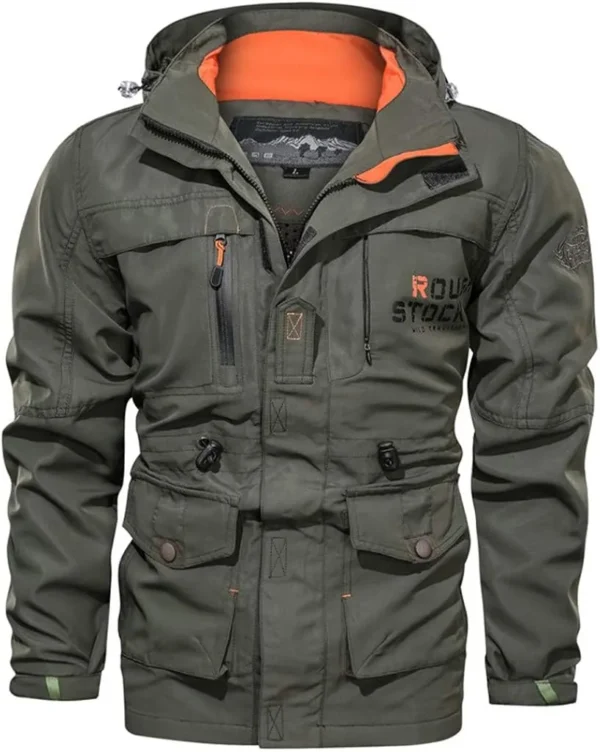 Waterproof Windproof Coat Hooded Jacket - Image 5