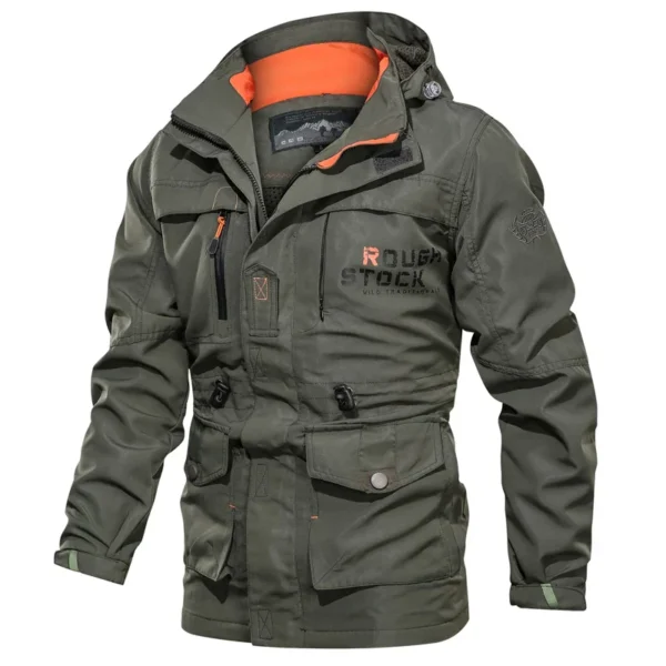 Waterproof Windproof Coat Hooded Jacket - Image 3