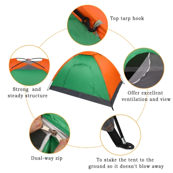 Camping Tent - 4 person - Image 3