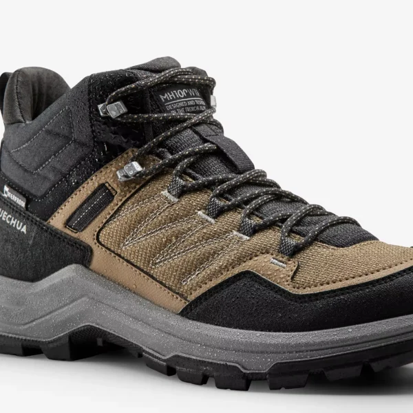 QUECHUA men’s waterproof hiking shoe MH100 - Brown - Image 4