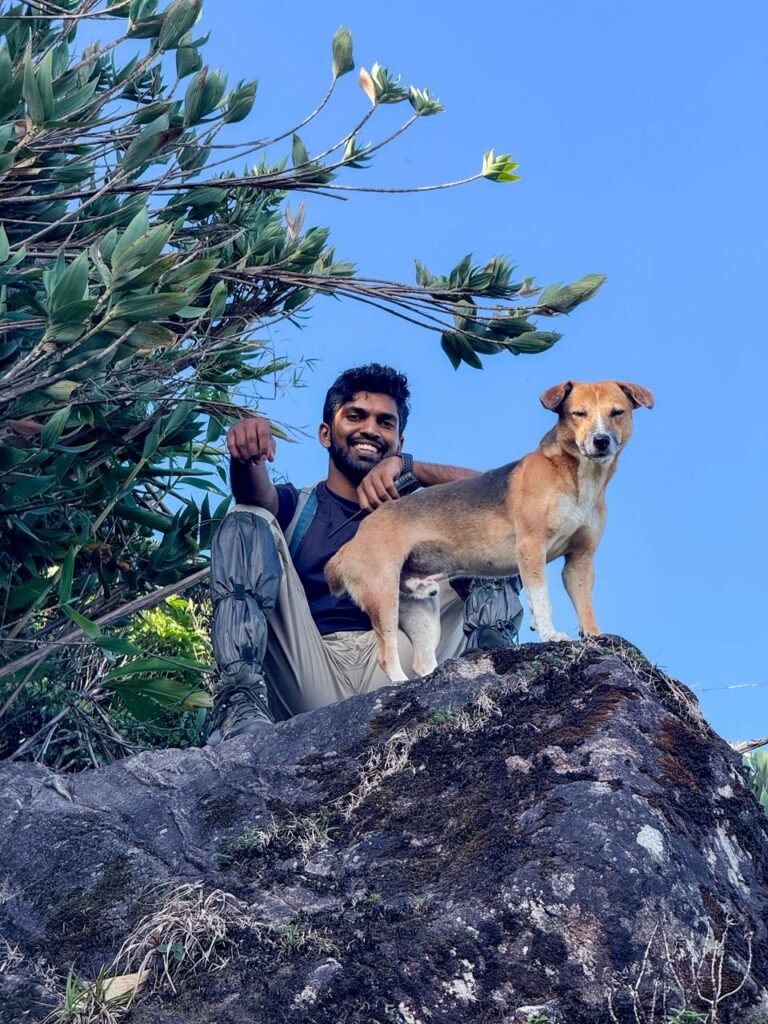 Hiker wearing leech socks in Knuckles Sri Lanka